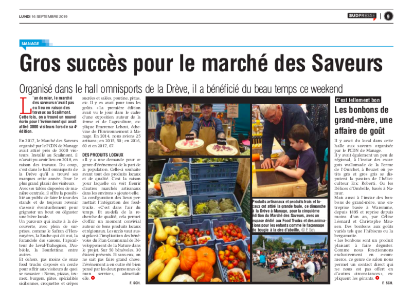 Marche des saveurs de Manage